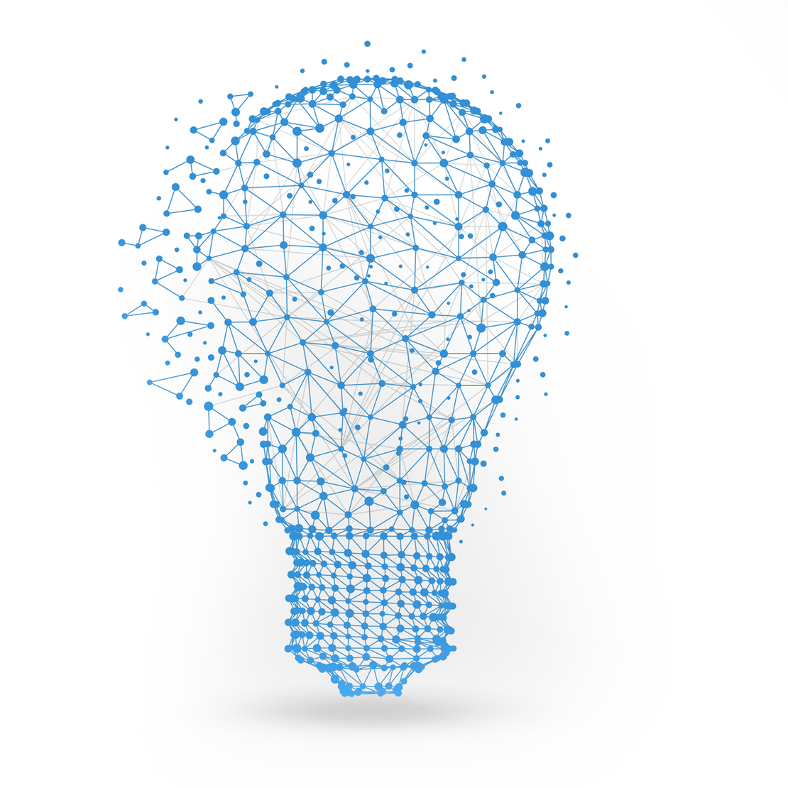 Light bulb as a symbol for business intelligence