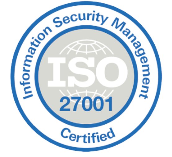 Seal of ISO 27001 certification 